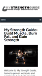 Mobile Screenshot of mystrengthguide.com