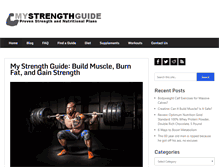 Tablet Screenshot of mystrengthguide.com